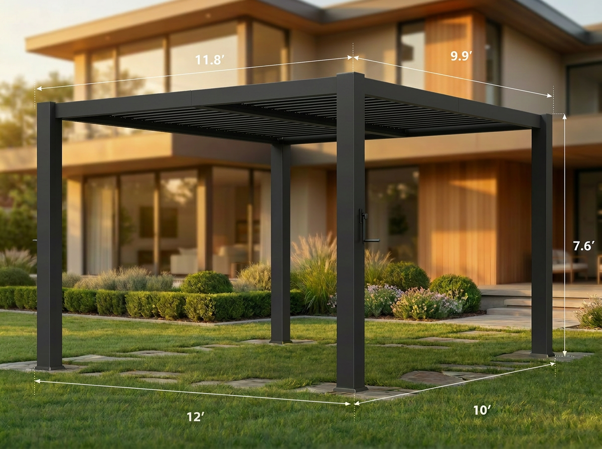 10 × 12 Modern Louvered